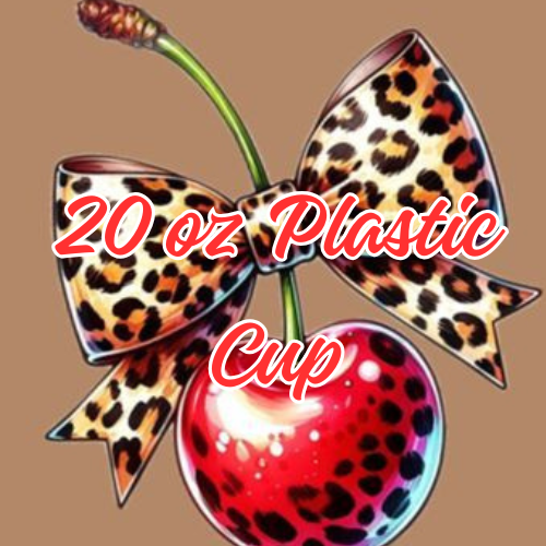 20 oz Plastic Snowglobe Cup
